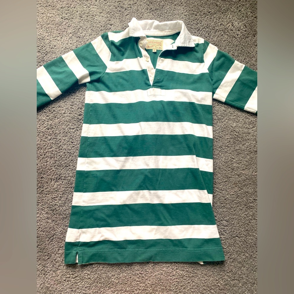 Abercrombie authentic originals | rugby golf striped polo mens size medium.